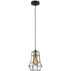 Подвесной светильник MD.6133-1-P BK+FGD