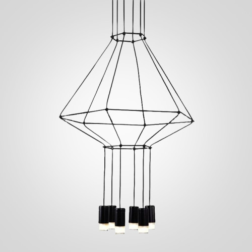 Подвесной светильник Via Wireflow Chandelier 0307 LED Suspension lam