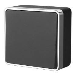 Выключатель одноклавишный Gallant (черный/хром) W5010035 (a050968)