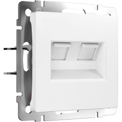 Розетка двойная Ethernet RJ-45 (белый матовый) W1181161 Werkel (a062408)