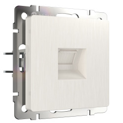 Розетка Ethernet RJ-45 (перламутровый рифленый) W1181013 (a051190)