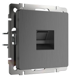 Розетка Ethernet RJ-45 (графит рифленый) W1181004 (a050748)