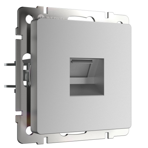 Розетка Ethernet RJ-45 (серебряный) W1181006 (a051501)