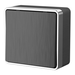 Выключатель одноклавишный Gallant (графит рифленый) W5010004 (a051341)