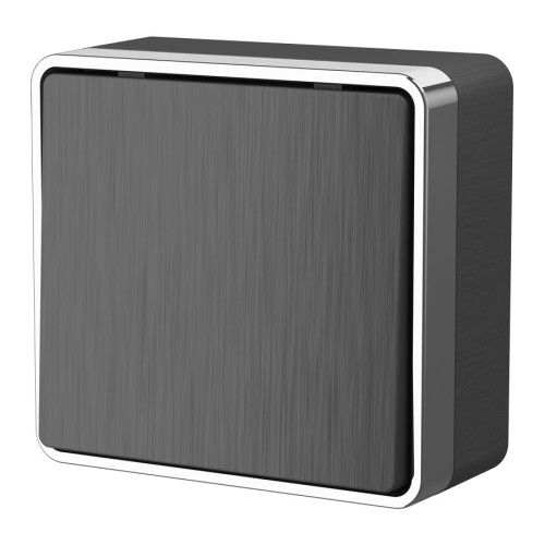 Выключатель одноклавишный Gallant (графит рифленый) W5010004 (a051341)