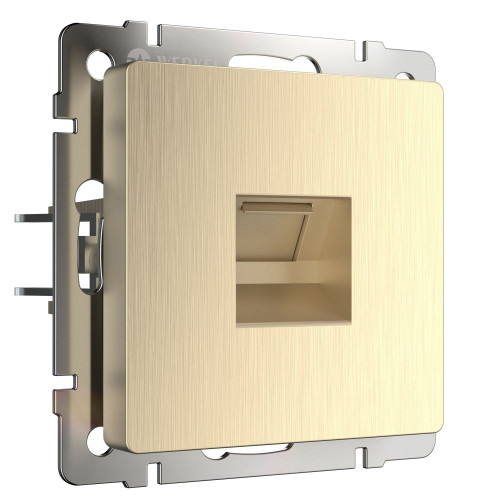 Розетка Ethernet RJ-45 (шампань рифленый) W1181010 (a051424)