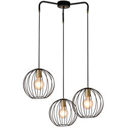 Подвесной светильник Quebec 10176/3S E27*60W Black/Brass