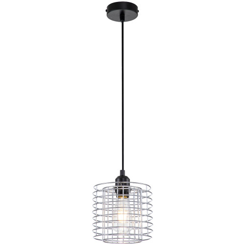 Подвесной светильник Grid 10190/1S E27*40W Chrome