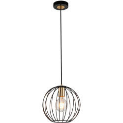Подвесной светильник Quebec 10176/1S E27*60W Black/Brass