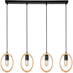 Подвесной светильник Rustic 10196/4 E27*40W Black