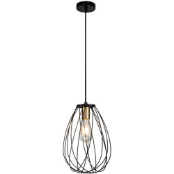 Подвесной светильник Barrie 10180/1S E27*60W Black/Brass