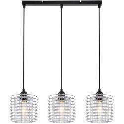 Подвесной светильник Grid 10190/3S E27*40W Chrome