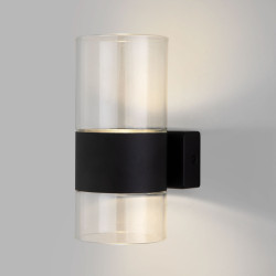 Настенный светильник Eurosvet Watford 40021/1 LED чёрный/прозрачный