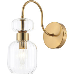 Бра Gloss 1141/1A E14*60W Antigue copper/Clear