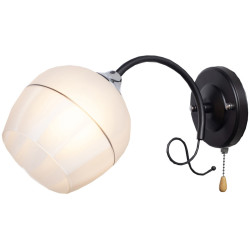 Бра с выключателем MD.3314-1-W BK+CH
