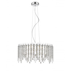 Подвесная люстра хрустальная светодиодная 5931-6PL3LED