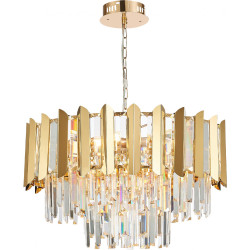 Подвесная люстра хрустальная AMAZONE 81444/10C GOLD