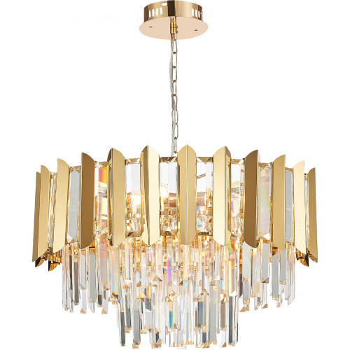 Подвесная люстра хрустальная AMAZONE 81444/10C GOLD
