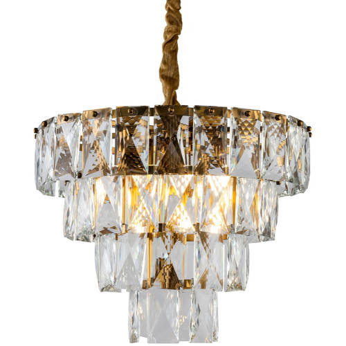 Подвесная люстра Amazone KG1113P-7 brass/clear