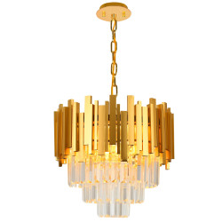 Подвесная люстра хрустальная VERTIGO 81440/6C GOLD