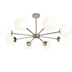 Потолочная люстра на штанге Escada Ethereal 2110/8P Nickel E14*40W Satin nickel