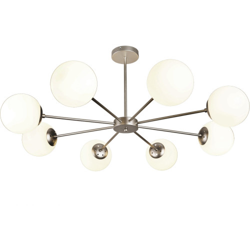 Потолочная люстра на штанге Escada Ethereal 2110/8P Nickel E14*40W Satin nickel