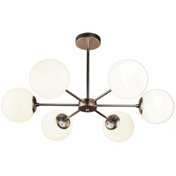 Потолочная люстра на штанге Escada Ethereal 2110/6P Nickel E14*40W Satin nickel