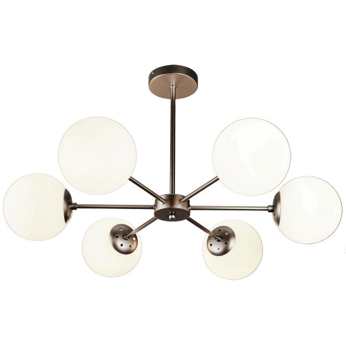 Потолочная люстра на штанге Escada Ethereal 2110/6P Nickel E14*40W Satin nickel