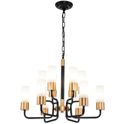 Подвесная люстра Level 2108/12P E14*40W Black/Gold