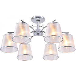 Люстра потолочная на штанге Leonа 642/6PL E14*60W Chrome