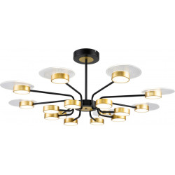 Люстра потолочная светодиодная на штанге Halo 10211/SG LED*212W Gold/Black