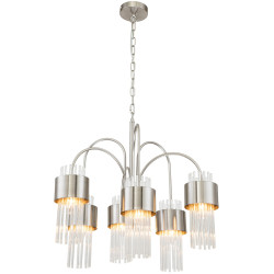 Подвесная люстра Garda 656/6PL E14*40W Satin nickel