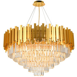 Подвесная люстра хрустальная VERTIGO 81440/12C GOLD