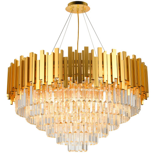 Подвесная люстра хрустальная VERTIGO 81440/12C GOLD
