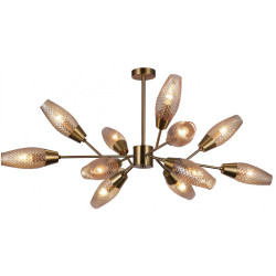Потолочная люстра на штанге Desire 10165/12PL E14*60W Copper