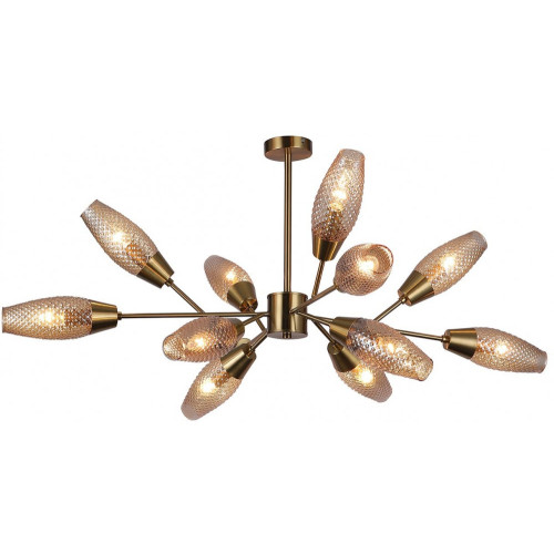 Потолочная люстра на штанге Desire 10165/12PL E14*60W Copper