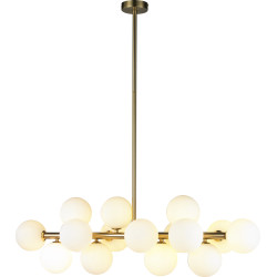 Потолочная люстра на штанге Golden 8516P/L BR-WH