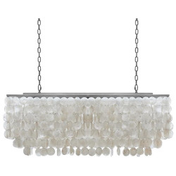 Подвесная люстра rectangle SHELL Chandelier 2 cascades