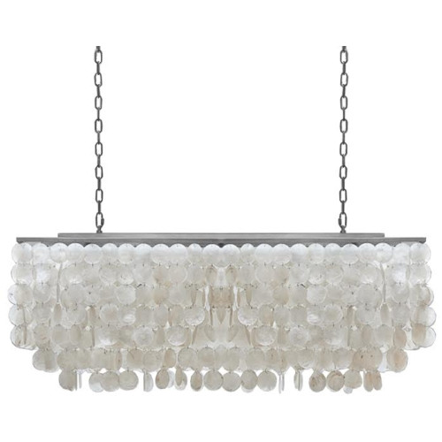 Подвесная люстра rectangle SHELL Chandelier 2 cascades