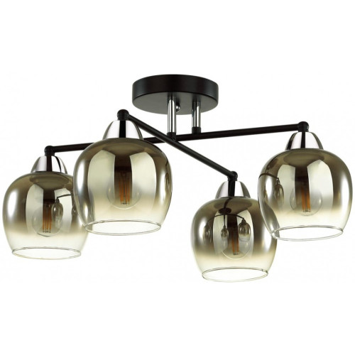 Люстра потолочная Desiree 5224/4C черный, хром E27 4*60W