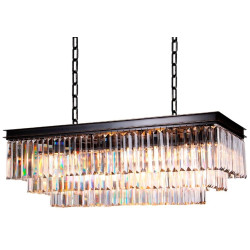 Подвесная люстра 31111/S black+gold