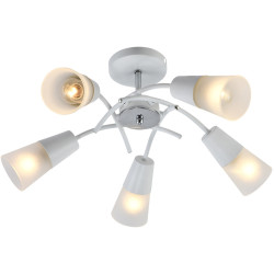 Потолочная люстра на штанге Escada Calla 1109/5P White Е14*40W White/Chrome