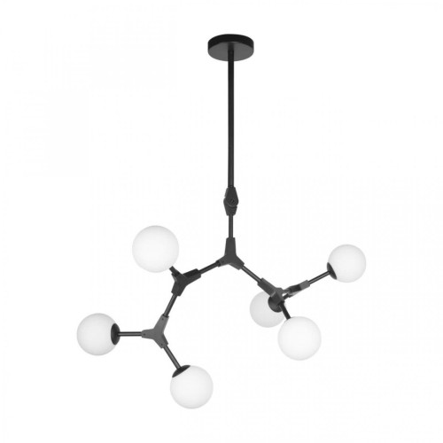 Люстра потолочная на штанге Palmira 10191/6 Black
