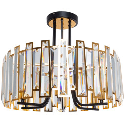 Люстра потолочная на штанге Amber A1028PL-6BK