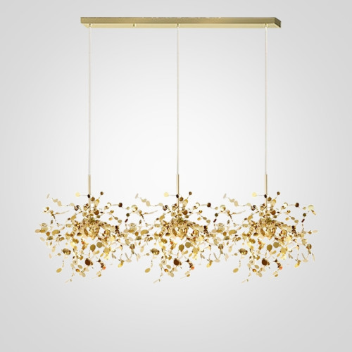 Подвесной светильник светодиодный Tezani Argent Suspension Linear Gold 3 L110