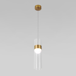 Подвесной светильник Lumen 50244/1 LED латунь/прозрачный