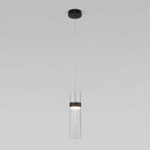 Подвесной светильник Lumen 50244/1 LED черный/прозрачный