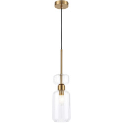 Подвесной светильник Gloss 1141/1S E14*60W Antigue copper/Clear
