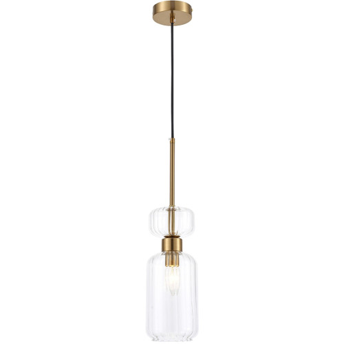 Подвесной светильник Gloss 1141/1S E14*60W Antigue copper/Clear