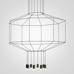 Подвесной светильник светодиодный Via Wireflow 0299 Octagonal Square Pendan Light